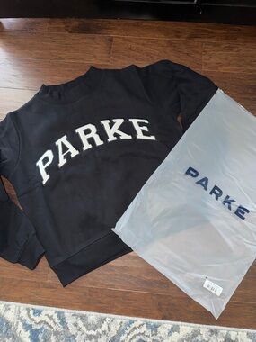 PARKE Black Logo Sweatshirt